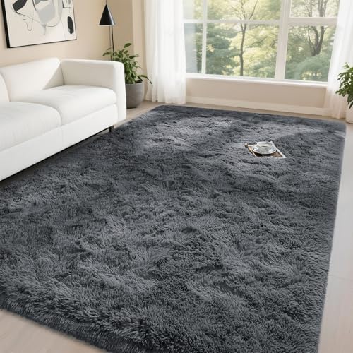 3x5 Fluffy Area Rug Soft Shaggy Non-Slip Carpet