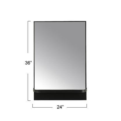 Creative Co-Op Wall Mirror with Shelf