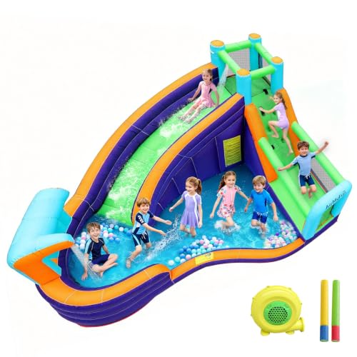 Inflatable Water Slide Bounce House with Blower