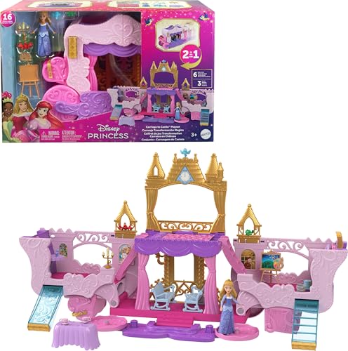 Mattel Disney Princess Carriage to Castle Playset Aurora Doll