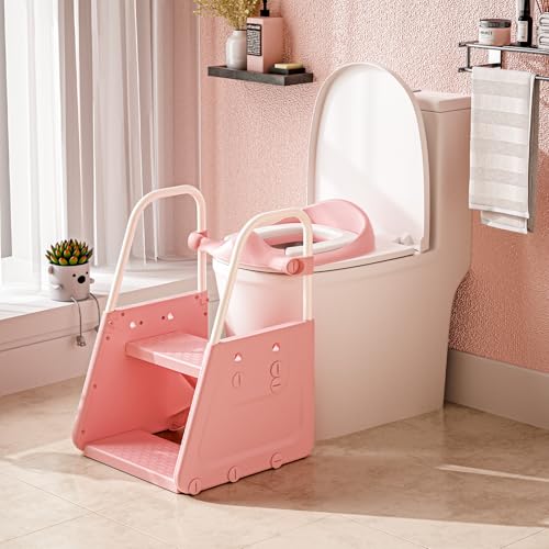 Toddler Potty Training Seat with Step Stool Ladder