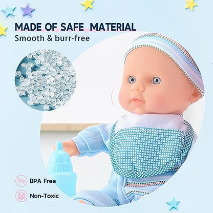 Twin Baby Dolls Playset with Accessories for Kids