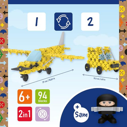 94-Piece Connect Construction Bricks 2-in-1 Set