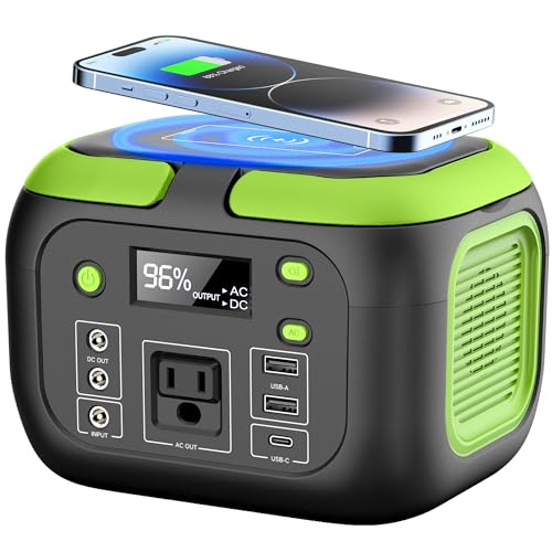 200W Portable Power Station Solar Generator 155Wh Backup