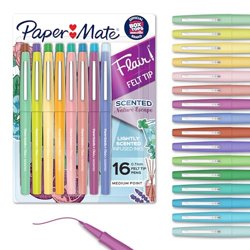 16 Count Paper Mate Scented Felt Tip Pens