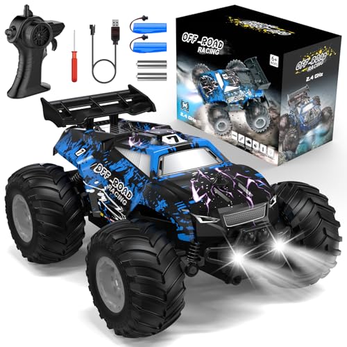 Rechargeable All-Terrain RC Truck with LED Lights