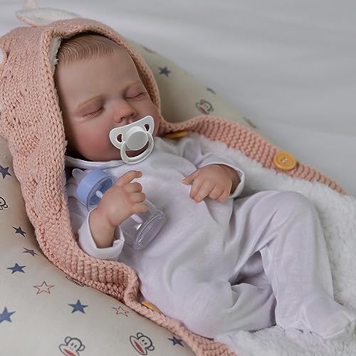 DAYOFF KIDS Reborn Baby Dolls, 20 Inch Lifelike Realistic Anatomically Correct Newborn Baby Doll That Look Real,Christmas/Birthday Baby Doll Gift for Kids Age 3 +