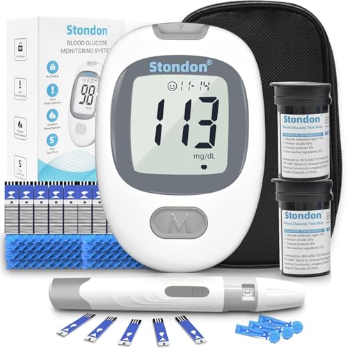 100 Strip Blood Glucose Monitor Kit Diabetes Testing