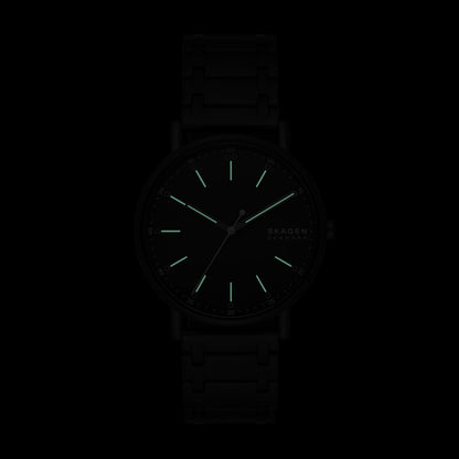 Skagen Men's Black Stainless Steel Bracelet Watch