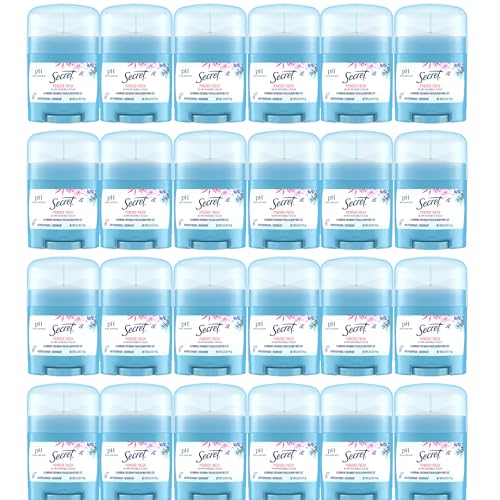 24 Pack Secret Invisible Solid Antiperspirant Deodorant Travel Size
