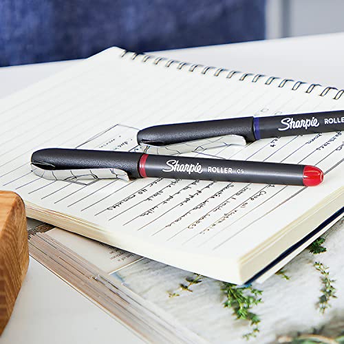 SHARPIE Red Rollerball Pens, 12 Count