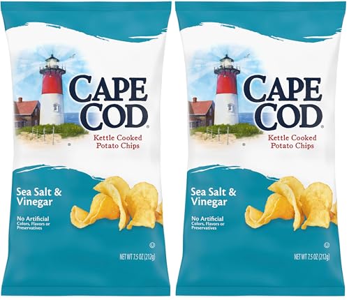 2 Pack Cape Cod Sea Salt Vinegar Kettle Chips