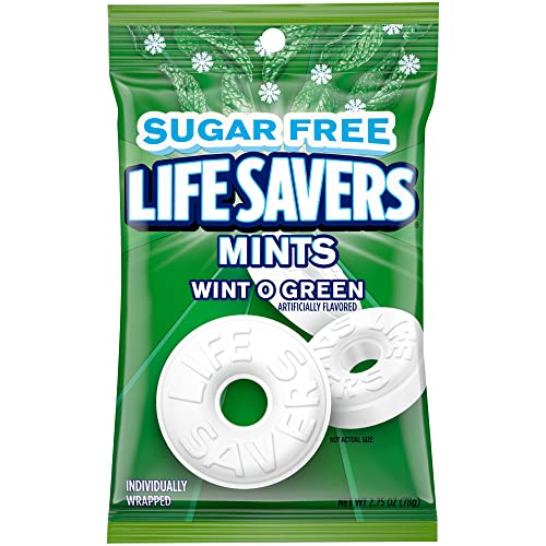 12 Pack Life Savers Sugar Free Mint Candy Bags