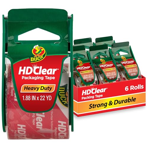 6 Pack Duck Heavy Duty Packing Tape Dispensers