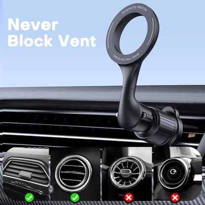OMOTON Magnetic Car Phone Mount with 360° Rotation