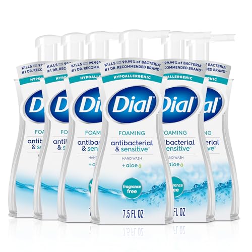 6 Pack Dial Antibacterial Foaming Hand Soap 7.5oz
