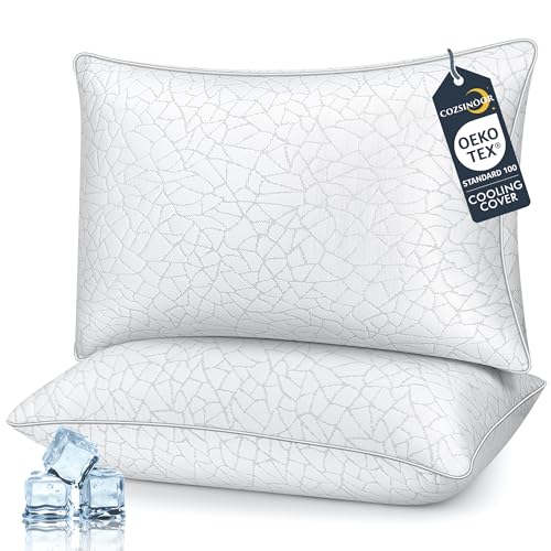 2 Pack Cooling Bed Pillows Down Alternative Queen