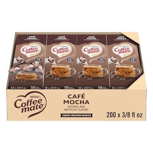 200 Count Coffee mate Cafe Mocha Liquid Creamer Singles