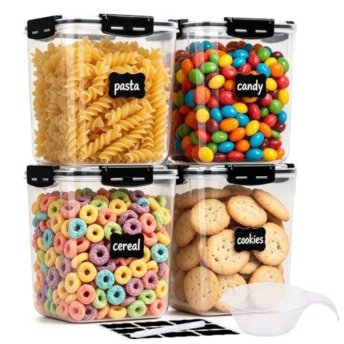 4 Pack Airtight 5.3L Food Storage Containers