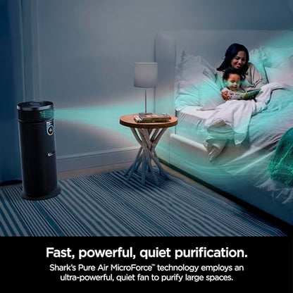 Shark 3-in-1 Max Air Purifier, Heater & Fan with NanoSeal HEPA, Cleansense IQ, Odor Lock, for 1000 Sq. Ft, Charcoal Grey