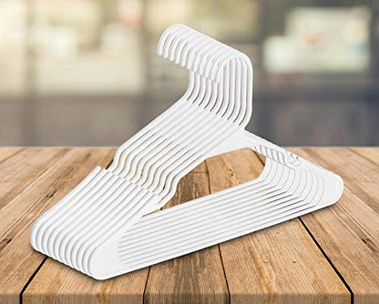 ZOYER 50 Pack Durable Plastic Hangers for Clothes