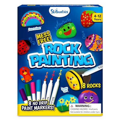 Skillmatics Kids DIY Rock Painting Craft Kit