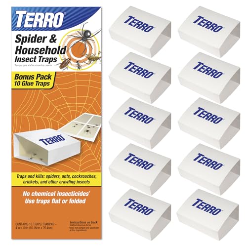 10 Pack Terro Spider and Insect Glue Traps