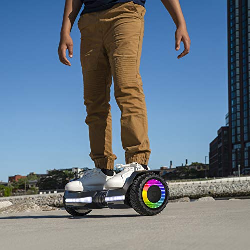 Jetson Flash Self Balancing Hoverboard, Built In Bluetooth Speaker, All Terrain Tires, Reach Speeds Up To 10 MPH, Range Of Up To 12 Miles, Ages 13+, Black, JFLASH-BB