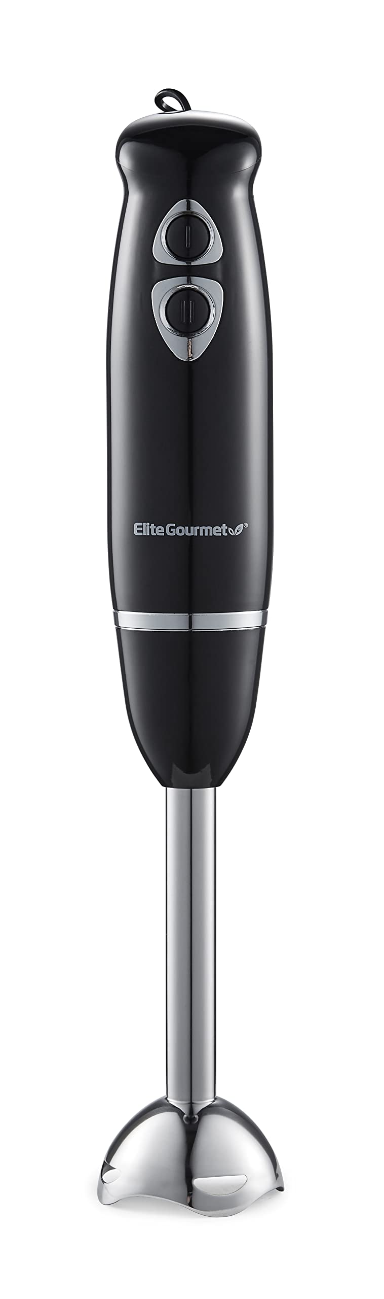 Elite Gourmet 500W Immersion Hand Blender with Steel Blades