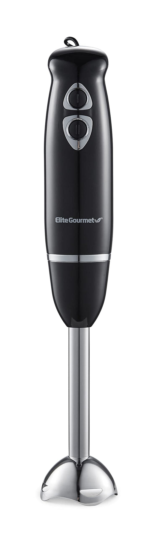 Elite Gourmet 500W Immersion Hand Blender with Steel Blades