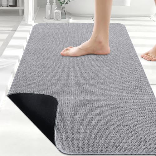 Ultra Thin Non Slip Washable Rubber Bath Mat