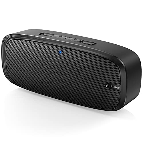LENRUE Wireless Bluetooth Speaker with Stereo Bass