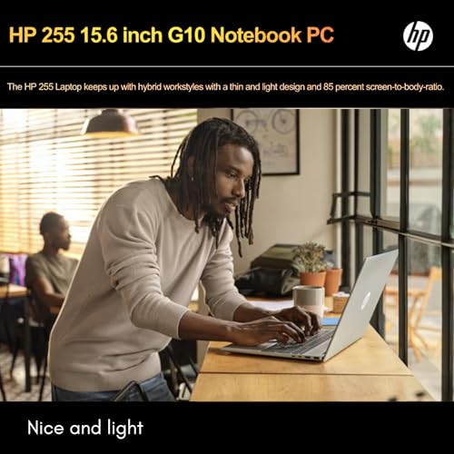 HP Newest 255 G10 Laptop for Home or Work, 16GB RAM, 1TB SSD, 15.6" Full HD, Ryzen 3 7330U (Beat Intel i5-1135G7), Ethernet Port, HDMI, USB-C, Windows 11 Pro, Business and Fun Ready (2024)