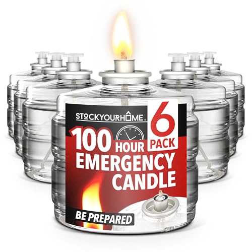 6 Pack 100 Hour Liquid Emergency Candles