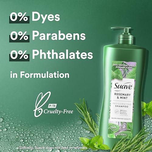 UPDATE: DEAD ❗ UPDATE Suave Professionals Invigorating Shampoo for Dry and Damaged Hair Rosemary and Mint Paraben free and Dye free Hair 28 fl oz