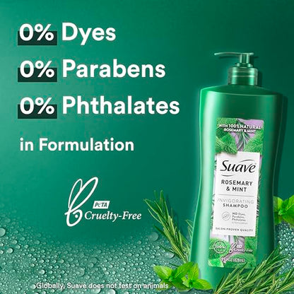 UPDATE: DEAD ❗ UPDATE Suave Professionals Invigorating Shampoo for Dry and Damaged Hair Rosemary and Mint Paraben free and Dye free Hair 28 fl oz