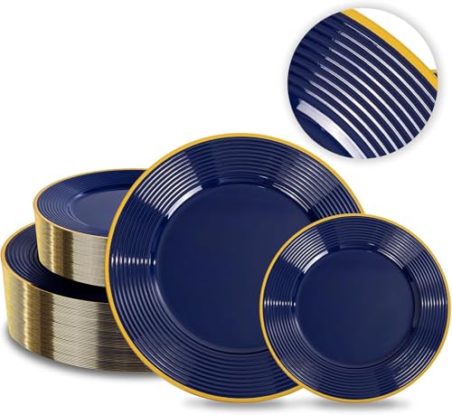 100 Count Heavy Duty Disposable Plastic Plates