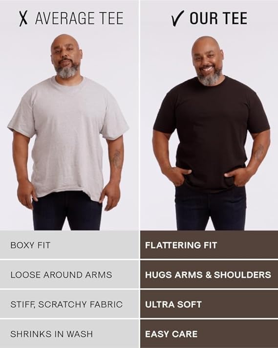 True Classic Men's Short Sleeve T-Shirt Pack