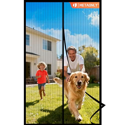 Magnetic Screen Door Mesh Curtain 38" x 82"