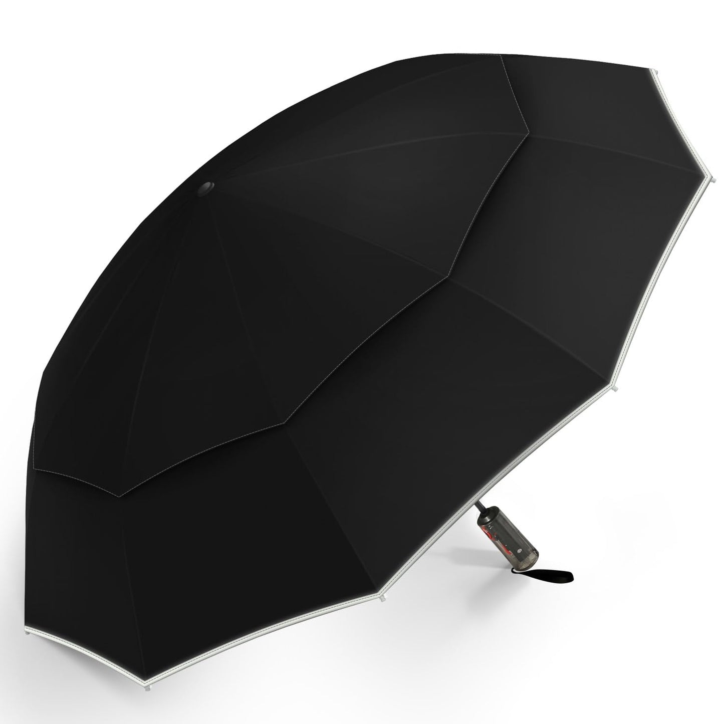 Compact Windproof Golf Umbrella with Double Canopy