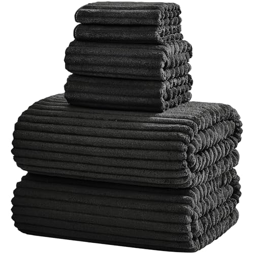 6 Piece Microfiber Bath Towel Set