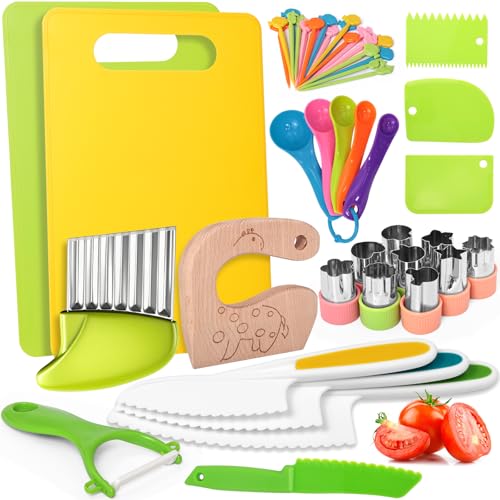 46 Piece Kids Safe Cooking Knife Set