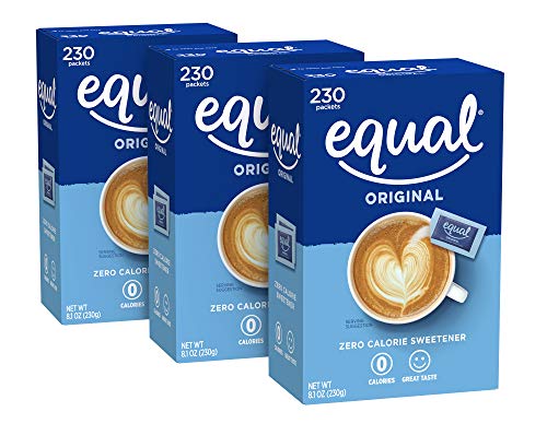 3 Pack Equal Zero Calorie Sweetener Packets 690 Count