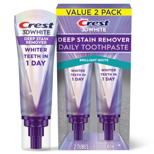 2 Pack Crest 3D White Toothpaste