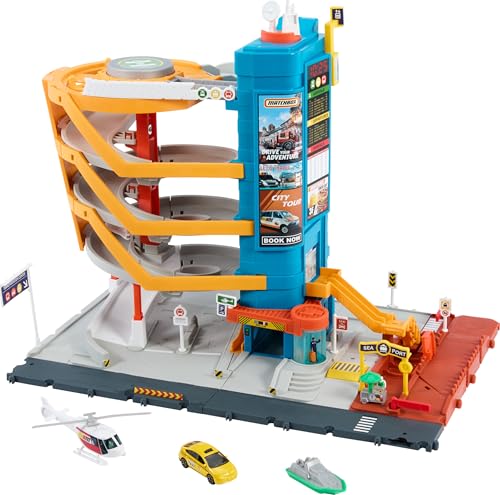 Matchbox 5-Level Transportation Center Playset with Vehicles
