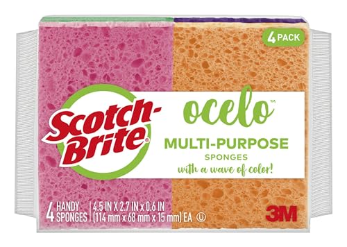 4 Pack 3M Ocelo Handy Sponges