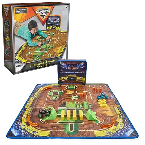Monster Jam Ultimate Arena Playmat with 2 Trucks