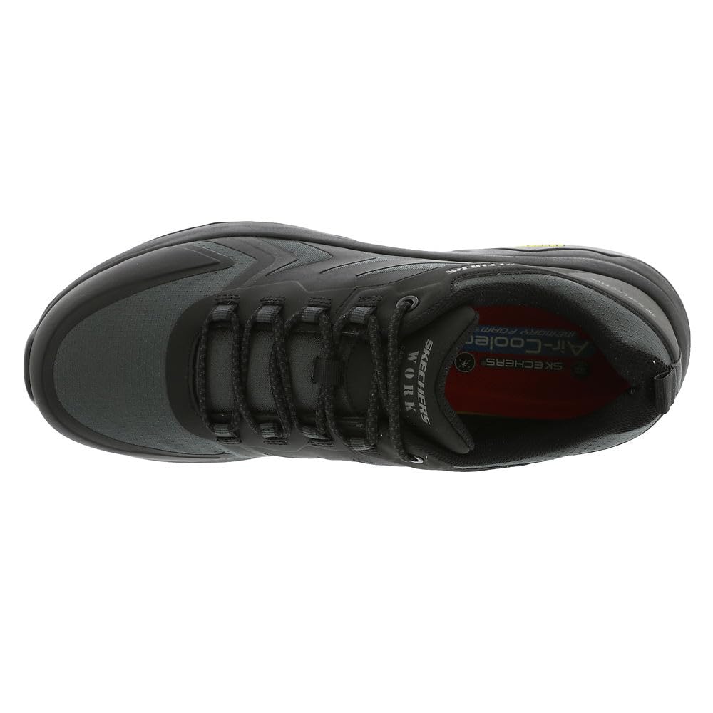 SKECHERS Men's Speed-Flex Trekker Comp Toe Industrial Shoe, Black, 9.5