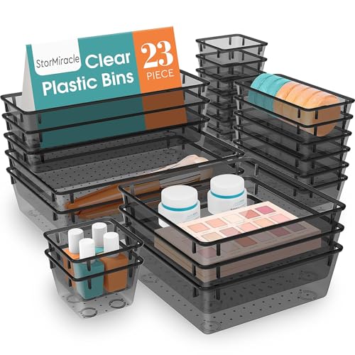 23 Piece Drawer Organizer Tray Set