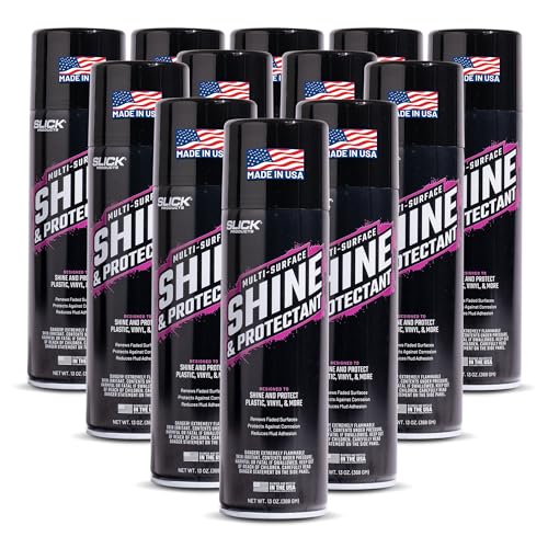 12 Pack Slick Products Multi-Surface Shine Protectant Spray